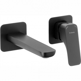 Deante Смеситель для раковины Hiacynt, скрытого монтажа, 182 мм, 1 рычаг, черный