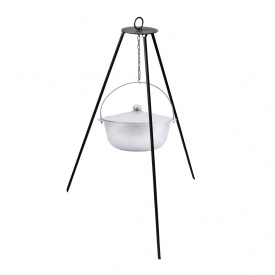 Казан алюминиевый Brizoll 10 л, с дужкой, крышкой и треногой