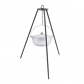 Казан алюминиевый Brizoll 6 л с дужкой, крышкой и треногой