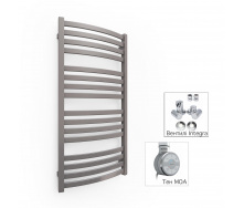 Полотенцесушитель комбинированная Terma D01 960x500 Metallic Grey,тен MOA+вентиль Integra