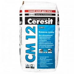 Клей Ceresit СМ-12 для плитки 25 кг Вишневе
