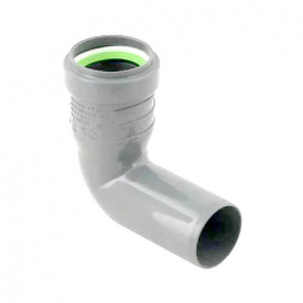 Коліно каналізаційне ASG HTR 32x87,5° білий