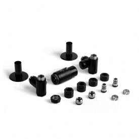 Набір термостатичних вентилів Terma Integra All in One триосьовий лівий чорний мат