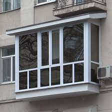 Французький балкон Г-образний 3500*2230 мм монтажна ширина 70 мм, профіль WDS Ekipazh Ultra 70