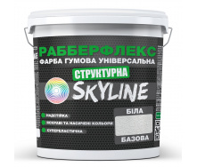 Краска резиновая структурная «РабберФлекс» SkyLine Белая 7 кг