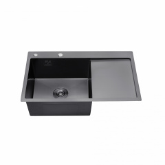Мойка кухонная Kroner Handmade (Krp) Pvd Schwarze-7849Lhm D3.0-1.0T215 Днепр