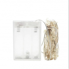 Гірлянда Hoz Роса на батареях 100 LED 10 м Білий теплий (1978-07) Ладан