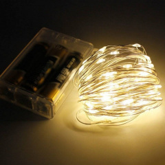 Гірлянда Hoz Роса на батареях 100 LED 10 м Білий теплий (1978-07) Ладан