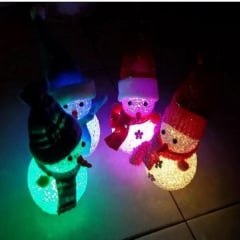 Фигурка светящийся снеговик LED ABC зелено-красный Киев