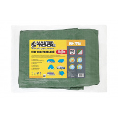 Тент двусторонний MASTERTOOL 8х10 м 130 г/м² Khaki and silver (89-1810) Гуляйполе