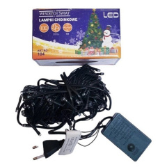 Світлодіодна гірлянда Led на 100 світлодіодів 8 м зелений дріт Синя Коломия