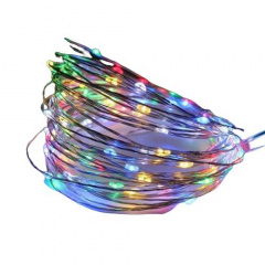 Гірлянда світлодіодна Mine Роса на батарейках 5 м 50 LED Мультиколор (hub_igjf2x) Камінь-Каширський