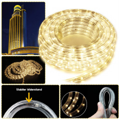 Світлодіодна гірлянда-шланг Xmas Rope light для новорічного декору вулиці 10м світло LED - Теплий білий Черкаси