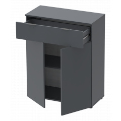 Комод Doros Рон 2 2 фасады 1 шухляда Графит 80х38х100 (41516004) Березно
