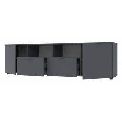Комод Doros Рон 4 Графит 2 фасада 2 шухляды 180х38х50 (44900234) Киев