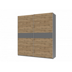 Шкаф купе G-Caiser Doros Антрацит / Тахо вставка Антрацит 2 ДСП 220х60х240 (42003002) Изюм