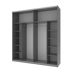 Шкаф купе G-Caiser Doros Антрацит / Тахо вставка Антрацит 2 ДСП 220х60х240 (42003002) Изюм