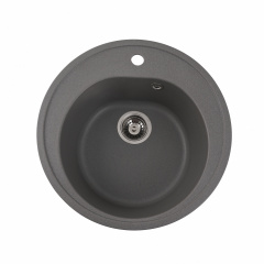 Мойка гранитная для кухни Platinum LUNA матовая серый муссон Житомир