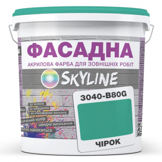 Краска Акрил-латексная Фасадная Skyline 3040-B80G Чирок 1л