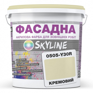 Фарба Акрил-латексна Фасадна Skyline 0505-Y30R Кремовий 10л