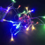 Гирлянда на батарейках 50 LED мульти светодиодная гирлянда на прозрачном проводе 2 Режима Рівне