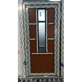 Двері міжкімнатні 900х2050мм, монтажна ширина 70 мм, профіль WDS Ekipazh Ultra70, Горіх