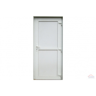 Вхідні двері металопластикові 800х2000 мм монтажна ширина 60 мм профіль WDS Ekipazh Ultra 60