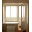 Балконный блок (дверь 700х2150 мм + окно 1200х1100 мм), монтажная ширина 60 мм, профиль WDS Ekipazh Ultra 60 Днепр
