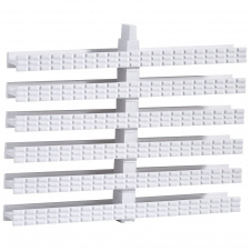 Aquaviva Переливная решетка Aquaviva Classic с центральным соединением 145x25 мм (белая, 1-е соединение)