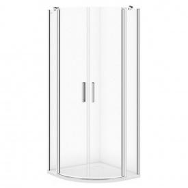Душевая кабина CERSANIT MODUO 80x80x195 прозрачное стекло без поддона полукруглая