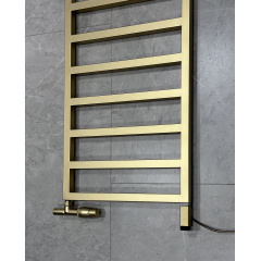Рушникосушка комбінована Terma Grid 990x500 Brass, тен ONE + вентиль Unico Одеса