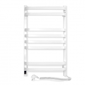 Электрический полотенцесушитель SANTAN Лестница Стугна 480х800 белый, Sensor, правосторонний