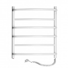 Полотенцесушитель электрический SANTAN Лестница Омега 530х600 белый, правосторонний