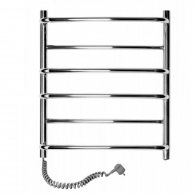 Полотенцесушитель электрический SANTAN Лестница Омега 530х600 нерж., левосторонний