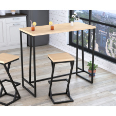 Барный стол BS-125 Loft-Design прямоугольный дсп дуб-борас