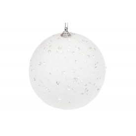 Ялинкова куля BonaDi 10 см Білий (787-413)
