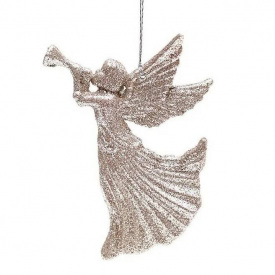 Подвеска новогодняя Flora Ангелочек Шампань (12255)