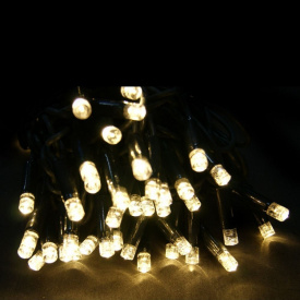 Світлодіодна гірлянда Led на 100 світлодіодів 8 м зелений провід Тепла біла