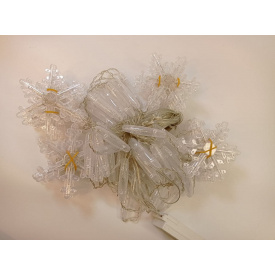 Гирлянда Xmas 152L Арка Форма Снежинка Сосульки Тёплый Белый Свет Ширина 3M 165-Cl11W