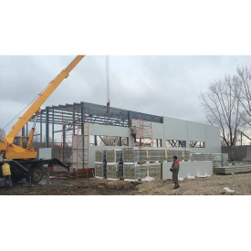 Будівництво швидкомонтованого складу