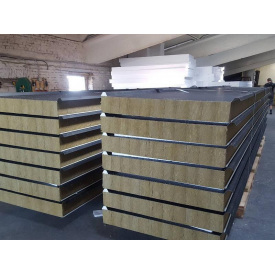 Сэндвич панель кровельная с наполнителем из базальтовой ваты 200 мм