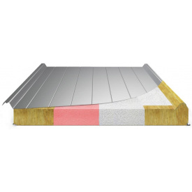 Сэндвич панель кровельная пенополистирол 50 мм