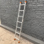 Алюминиевая односекционная приставная лестница 7 ступеней ТД Профи Николаев