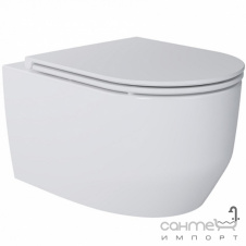 Безободковый подвесной унитаз с сидением softclose Devit Art 3.0 Art 3.0 Vortex Flush 3030140 белый