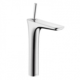 Змішувач для умивальника Hansgrohe PuraVida високий із донним клапаном хром
