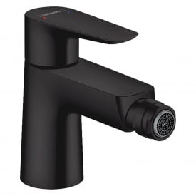 Змішувач для біде Hansgrohe Talis E із донним клапаном матовий чорний