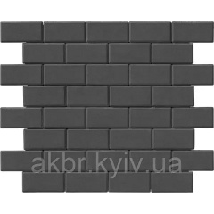 Тротуарная плитка Брусчатка 200х100х80 графит Хмельницкий