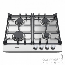 Газовая варочная поверхность на четыре конфорки Fabiano FHG 3744 VGH Inox нержавеющая сталь