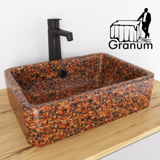 Жадковський коричневий граніт. Плитка 40х30 см для мощення та облицювання. Granum