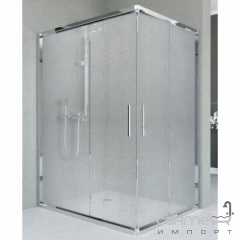 Прямоугольная душевая кабина Veronis Unimar XL 1000x800 профиль хром/матовое стекло Бердичів